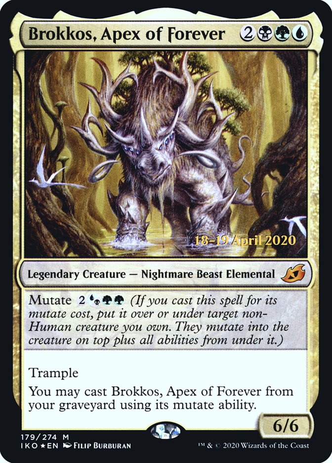 Brokkos, Apex of Forever  [Ikoria: Lair of Behemoths Prerelease Promos] | Magic Magpie