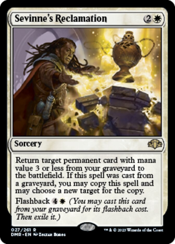 Sevinne's Reclamation [Dominaria Remastered] | Magic Magpie