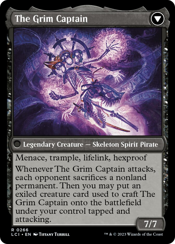 Throne of the Grim Captain // The Grim Captain [The Lost Caverns of Ixalan] | Magic Magpie