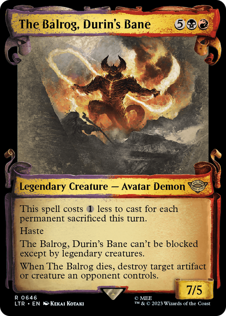 The Balrog, Durin's Bane [The Lord of the Rings: Tales of Middle-Earth Showcase Scrolls] | Magic Magpie