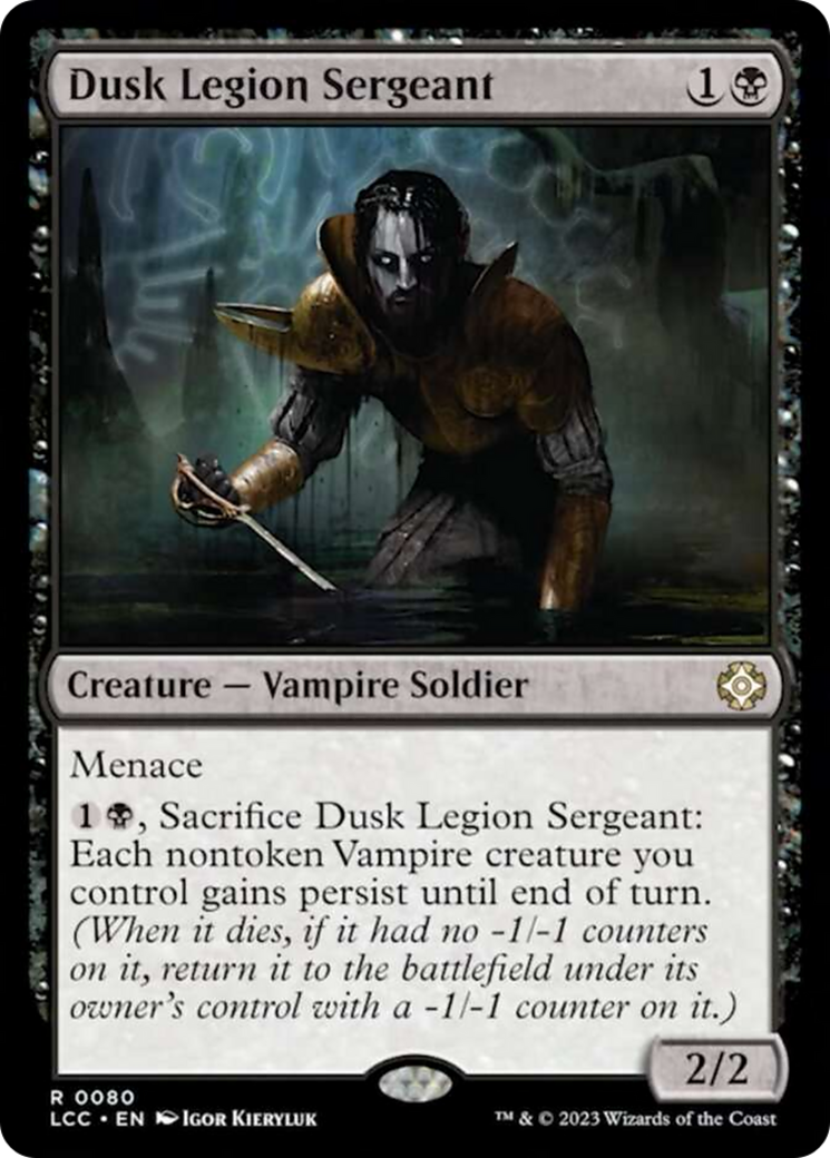 Dusk Legion Sergeant [The Lost Caverns of Ixalan Commander] | Magic Magpie