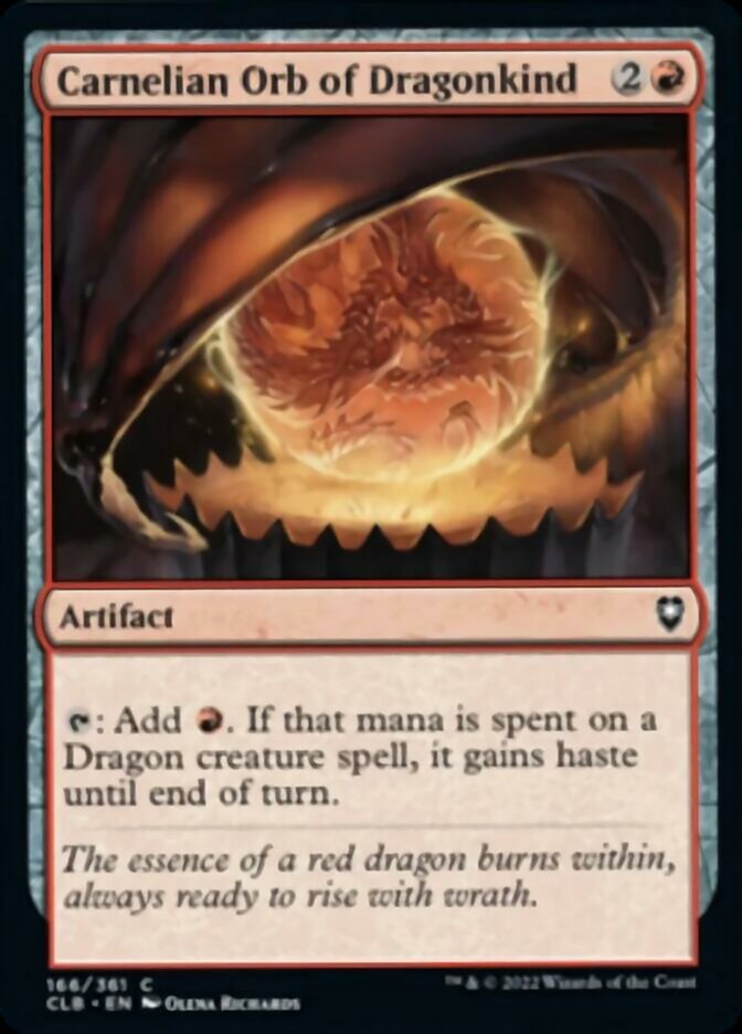 Carnelian Orb of Dragonkind [Commander Legends: Battle for Baldur's Gate] | Magic Magpie