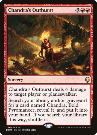 Chandra's Outburst [Dominaria] | Magic Magpie