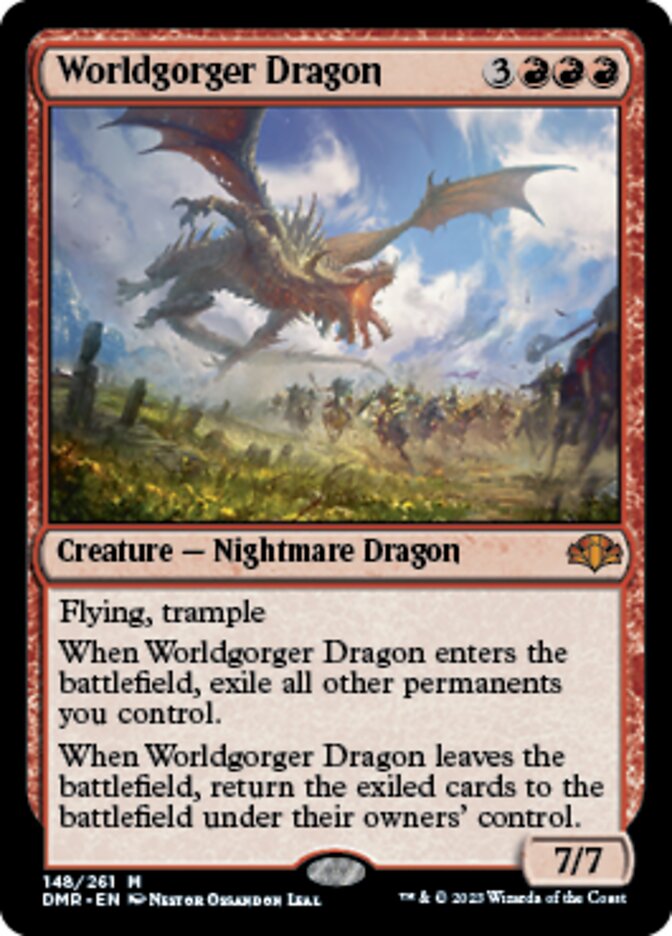 Worldgorger Dragon [Dominaria Remastered] | Magic Magpie