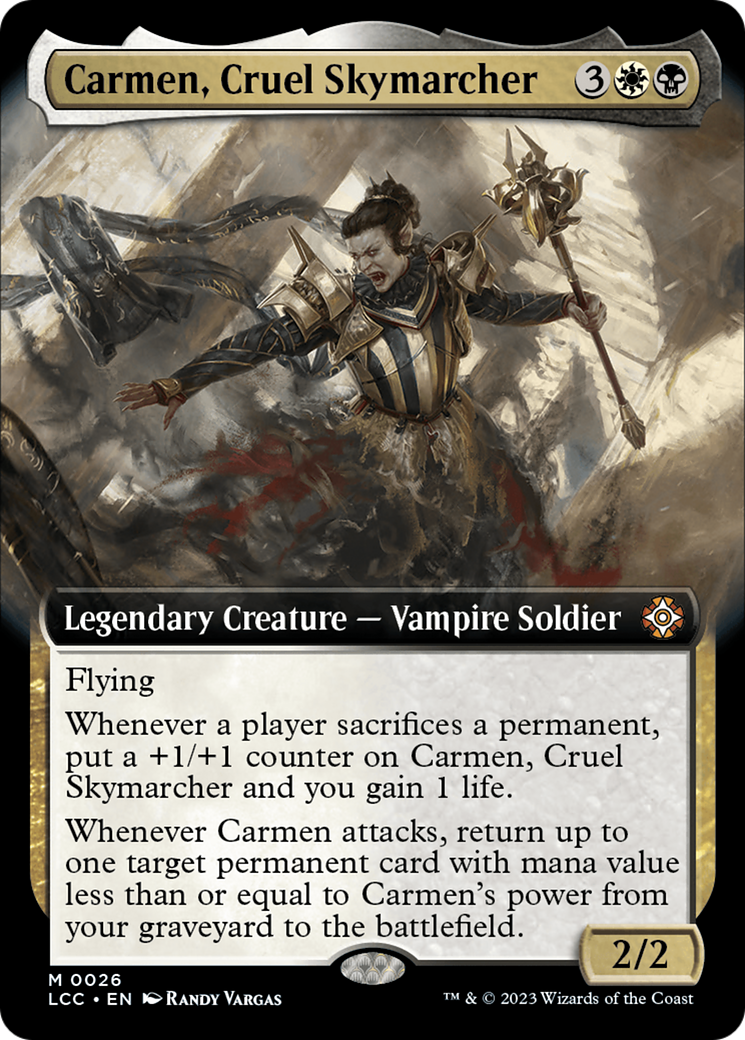 Carmen, Cruel Skymarcher (Extended Art) [The Lost Caverns of Ixalan Commander] | Magic Magpie