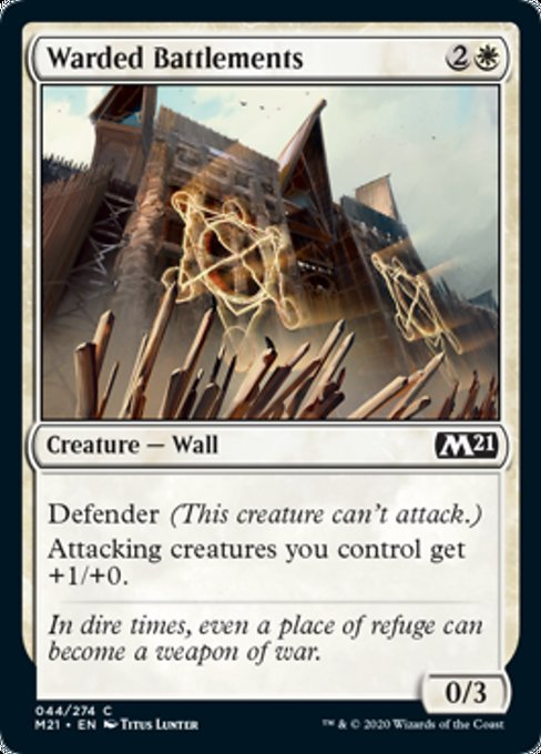 Warded Battlements [Core Set 2021] | Magic Magpie