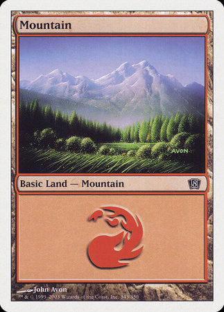 Mountain (343) [Eighth Edition] | Magic Magpie