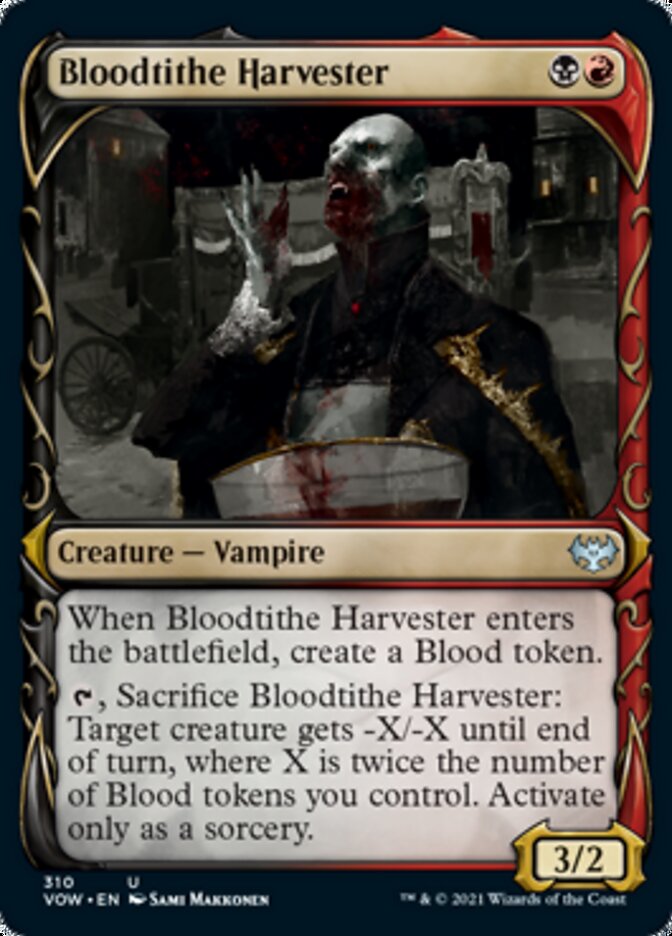 Bloodtithe Harvester (Showcase Fang Frame) [Innistrad: Crimson Vow] | Magic Magpie