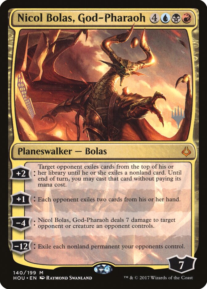 Nicol Bolas, God-Pharaoh (Promo Pack) [Hour of Devastation Promos] | Magic Magpie