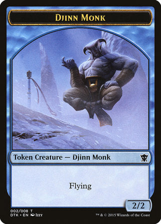 Djinn Monk Token [Dragons of Tarkir Tokens] | Magic Magpie