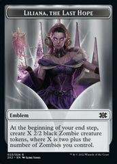 Liliana, the Last Hope Emblem // Spirit Double-sided Token [Double Masters 2022 Tokens] | Magic Magpie