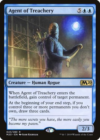 Agent of Treachery [Core Set 2020 Promos] | Magic Magpie