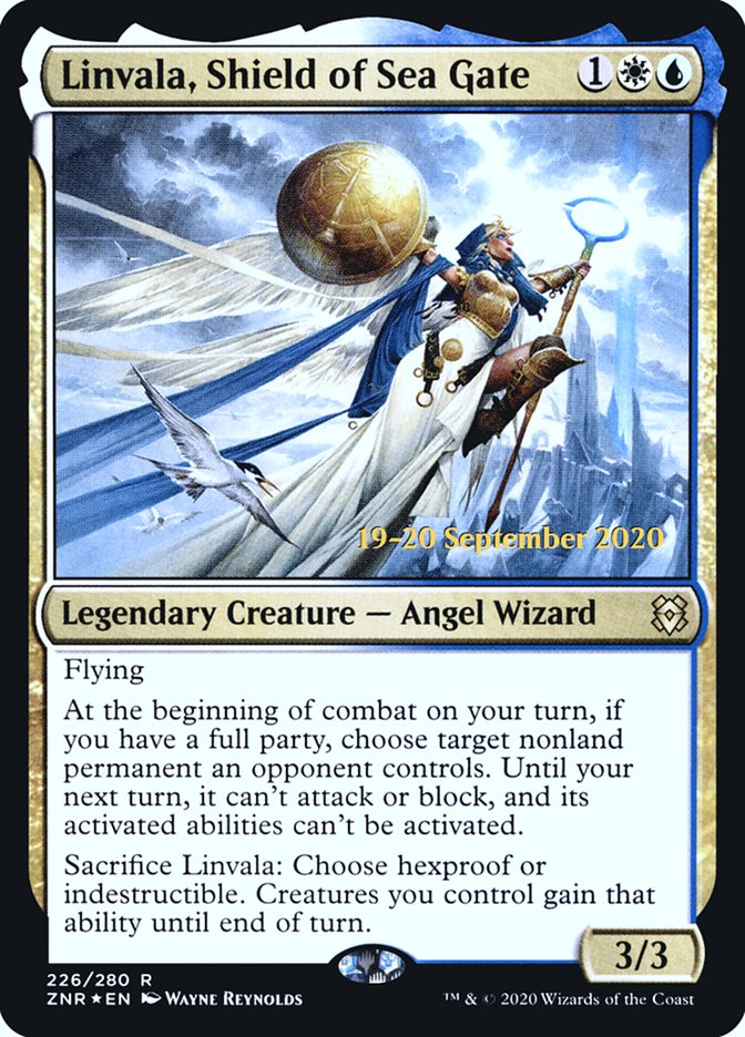 Linvala, Shield of Sea Gate  [Zendikar Rising Prerelease Promos] | Magic Magpie