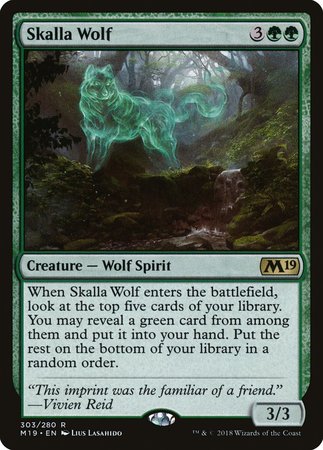 Skalla Wolf [Core Set 2019] | Magic Magpie