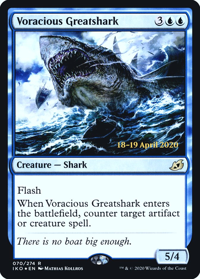 Voracious Greatshark  [Ikoria: Lair of Behemoths Prerelease Promos] | Magic Magpie