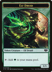 Elf Druid // Beast (020/036) Double-sided Token [Commander 2014 Tokens] | Magic Magpie