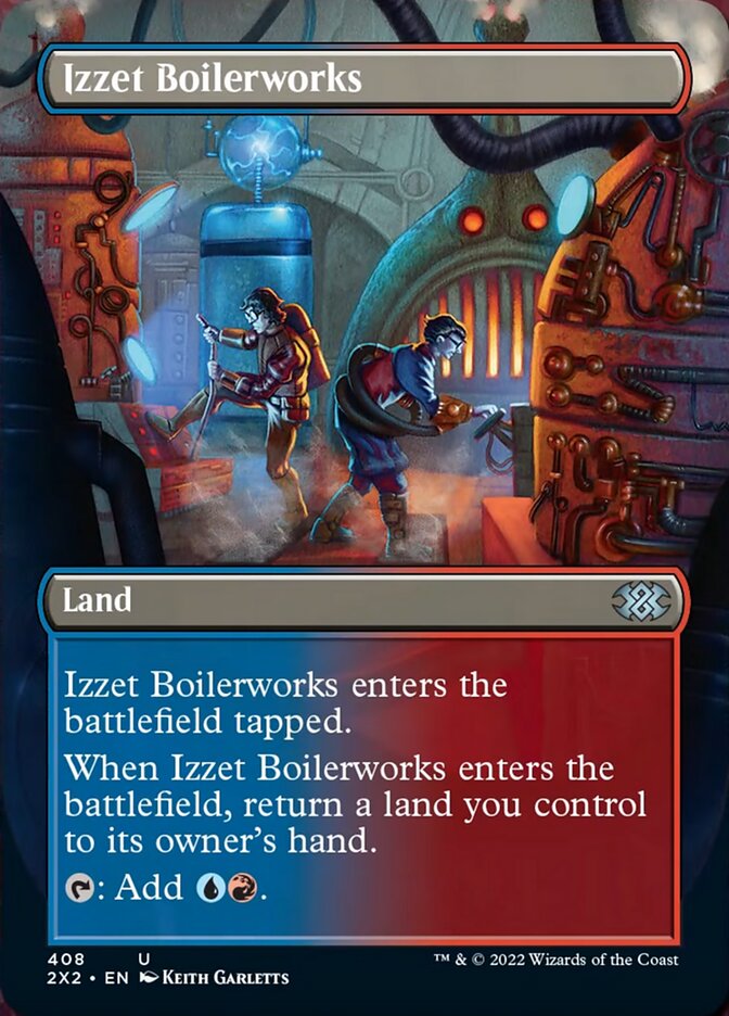 Izzet Boilerworks (Borderless Alternate Art) [Double Masters 2022] | Magic Magpie