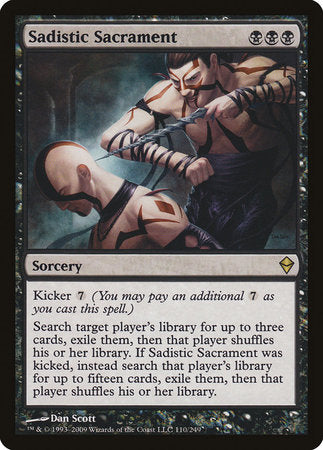 Sadistic Sacrament [Zendikar] | Magic Magpie