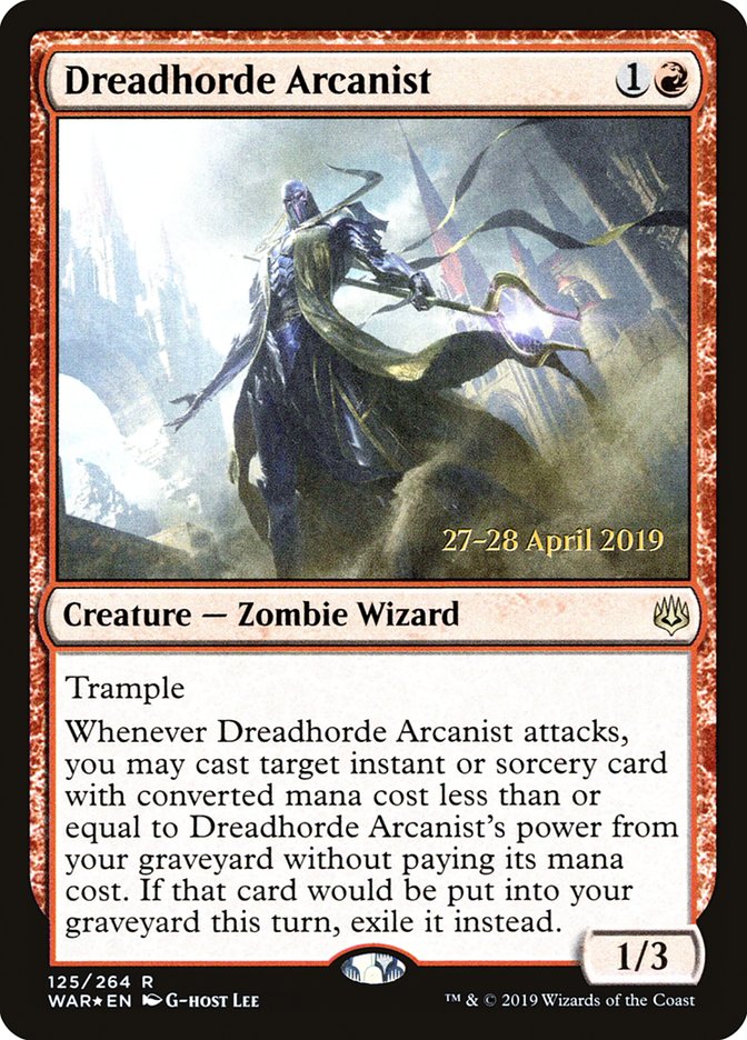 Dreadhorde Arcanist  [War of the Spark Prerelease Promos] | Magic Magpie