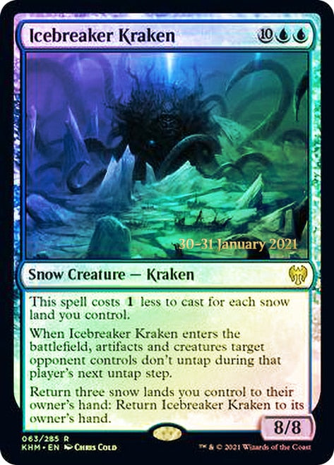 Icebreaker Kraken  [Kaldheim Prerelease Promos] | Magic Magpie