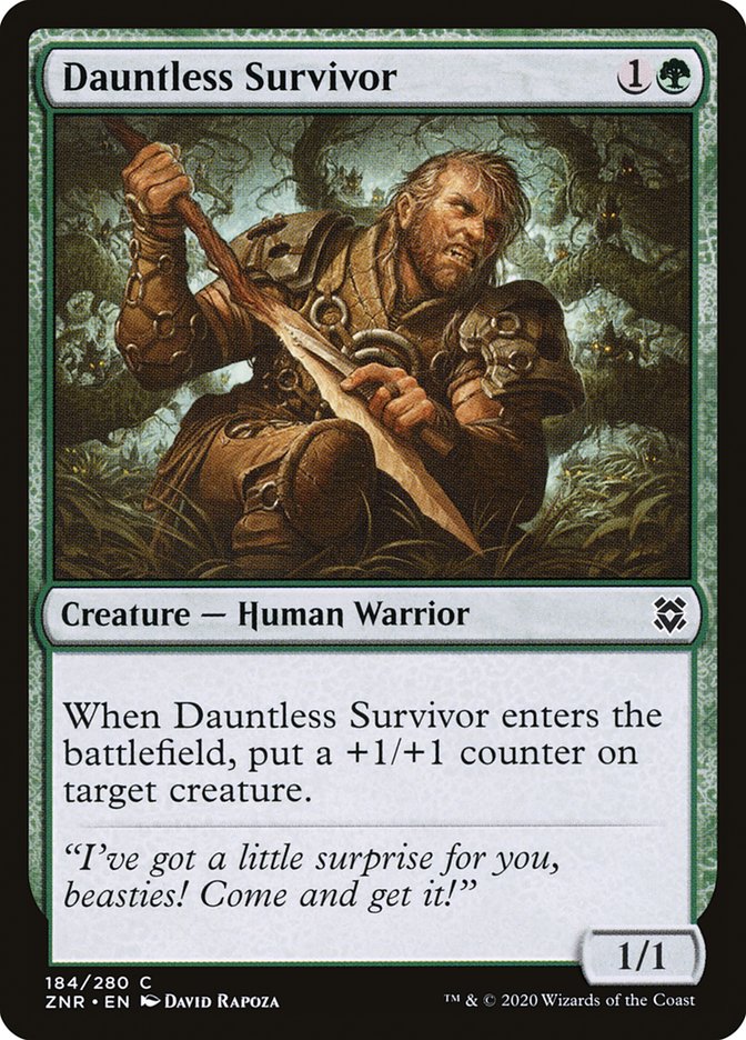 Dauntless Survivor [Zendikar Rising] | Magic Magpie