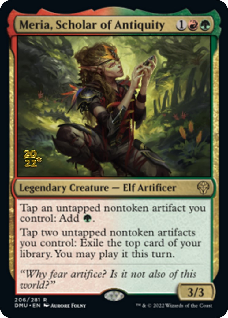 Meria, Scholar of Antiquity [Dominaria United Prerelease Promos] | Magic Magpie