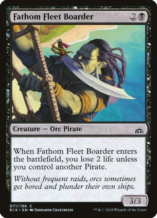 Fathom Fleet Boarder [Rivals of Ixalan] | Magic Magpie