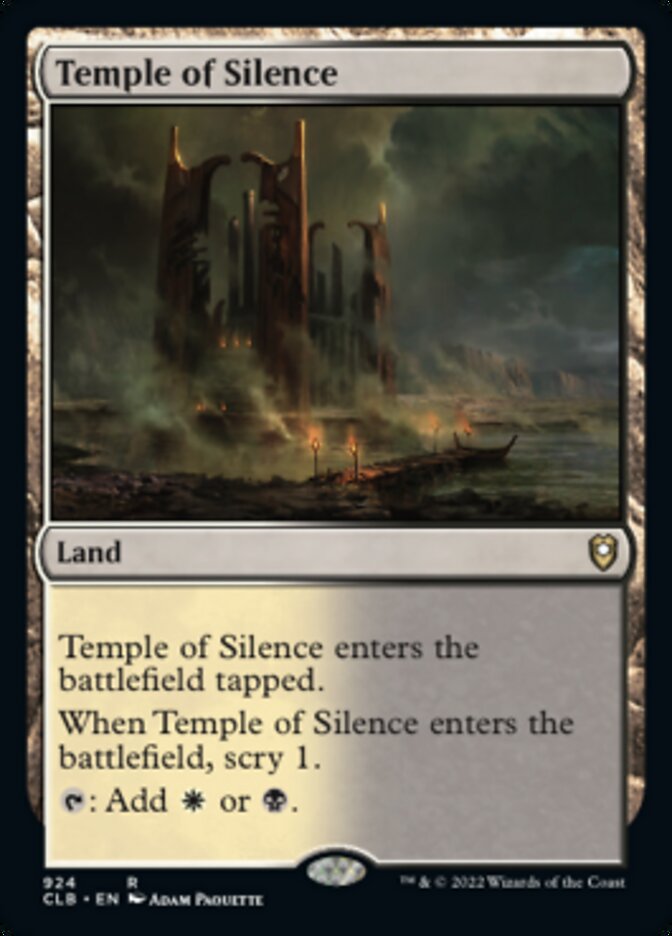 Temple of Silence [Commander Legends: Battle for Baldur's Gate] | Magic Magpie