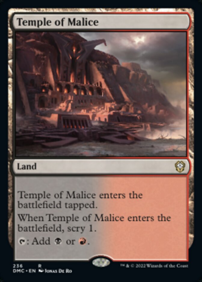 Temple of Malice [Dominaria United Commander] | Magic Magpie