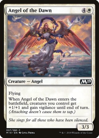 Angel of the Dawn [Core Set 2019] | Magic Magpie