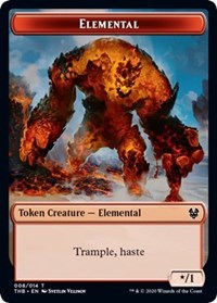 Elemental // Satyr Double-sided Token [Theros Beyond Death Tokens] | Magic Magpie