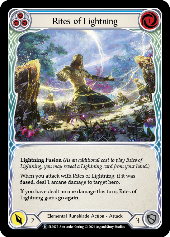 Rites of Lightning (Blue) [U-ELE072] Unlimited Normal | Magic Magpie