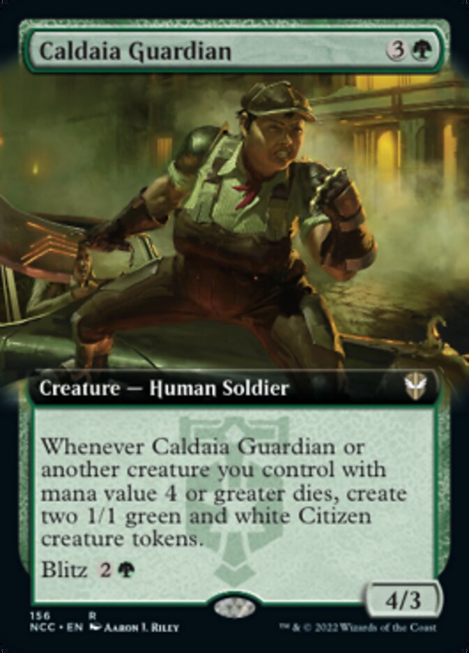 Caldaia Guardian (Extended Art) [Streets of New Capenna Commander] | Magic Magpie