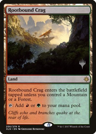 Rootbound Crag [Ixalan Promos] | Magic Magpie