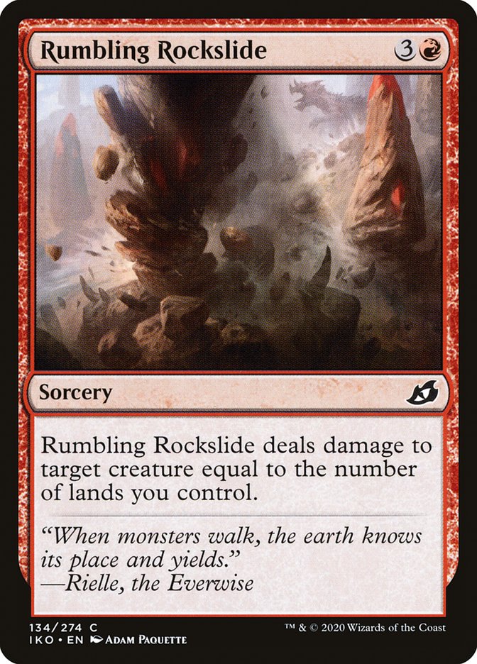 Rumbling Rockslide [Ikoria: Lair of Behemoths] | Magic Magpie