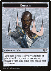 Teferi, Temporal Archmage Emblem // Zombie (011/036) Double-sided Token [Commander 2014 Tokens] | Magic Magpie