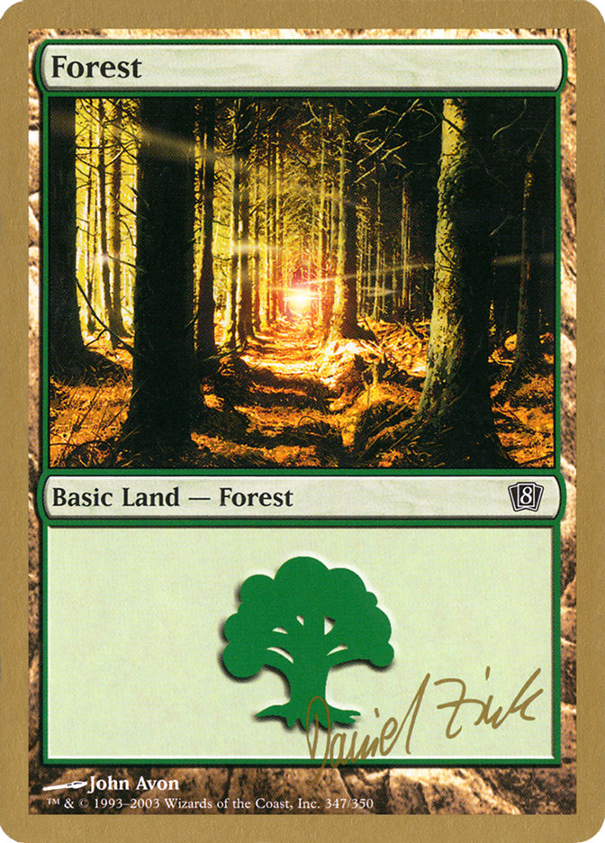Forest (dz347) (Daniel Zink) [World Championship Decks 2003] | Magic Magpie
