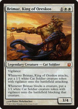 Brimaz, King of Oreskos [Born of the Gods] | Magic Magpie