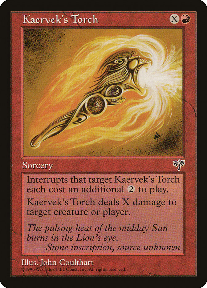 Kaervek's Torch [Mirage] | Magic Magpie