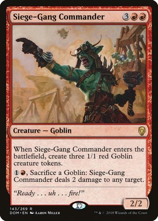 Siege-Gang Commander [Dominaria] | Magic Magpie