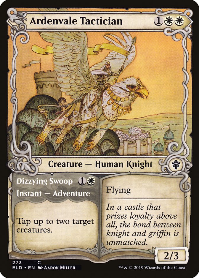 Ardenvale Tactician // Dizzying Swoop (Showcase) [Throne of Eldraine] | Magic Magpie