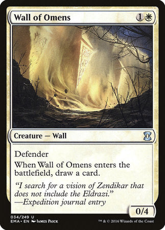 Wall of Omens [Eternal Masters] | Magic Magpie