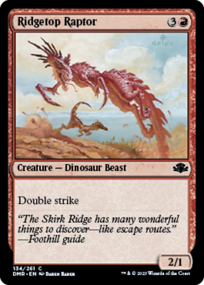 Ridgetop Raptor [Dominaria Remastered] | Magic Magpie