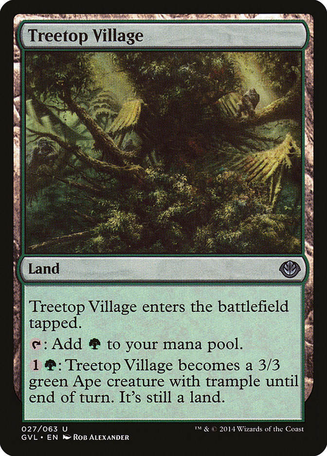 Treetop Village (Garruk vs. Liliana) [Duel Decks Anthology] | Magic Magpie