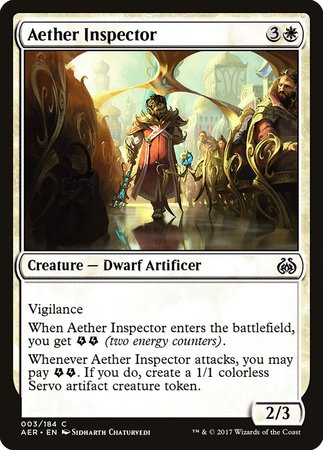 Aether Inspector [Aether Revolt] | Magic Magpie