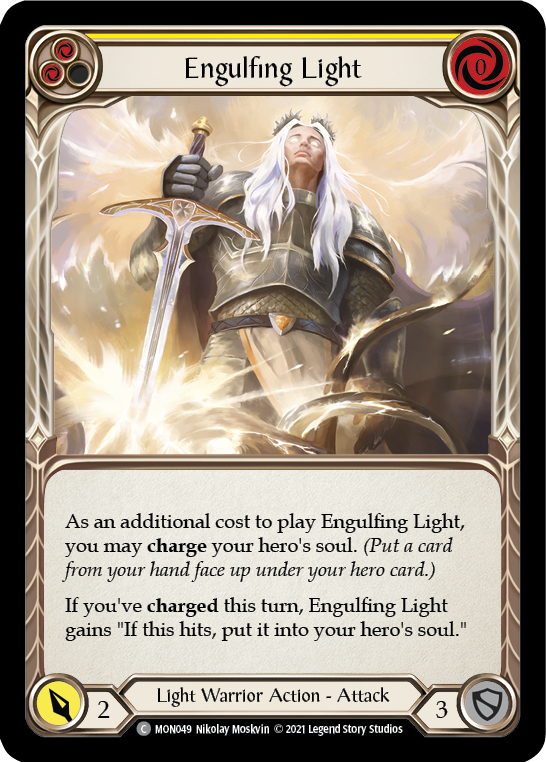 Engulfing Light (Yellow) [MON049] 1st Edition Normal | Magic Magpie