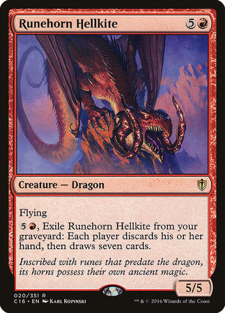 Runehorn Hellkite [Commander 2016] | Magic Magpie