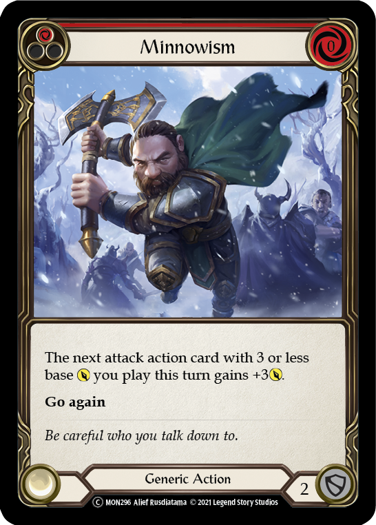 Minnowism (Red) (Rainbow Foil) [U-MON296-RF] Unlimited Rainbow Foil | Magic Magpie