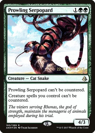 Prowling Serpopard [Amonkhet Promos] | Magic Magpie