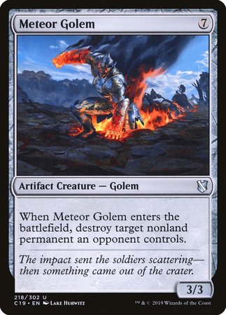 Meteor Golem [Commander 2019] | Magic Magpie
